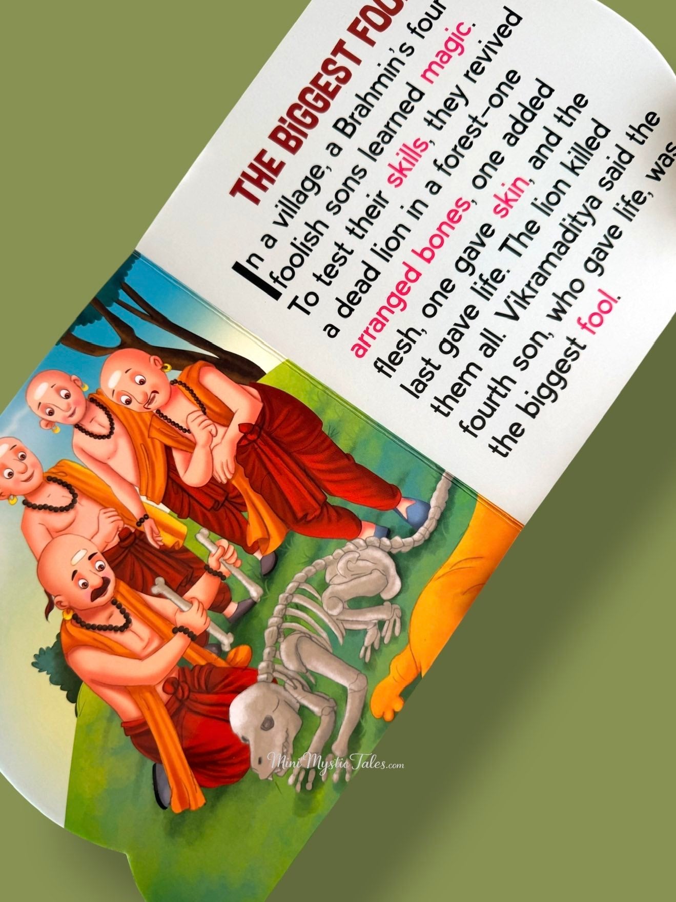 Vikram and Betal board book featuring The Biggest Fool story with colourful illustrations, large print and early reading keywords