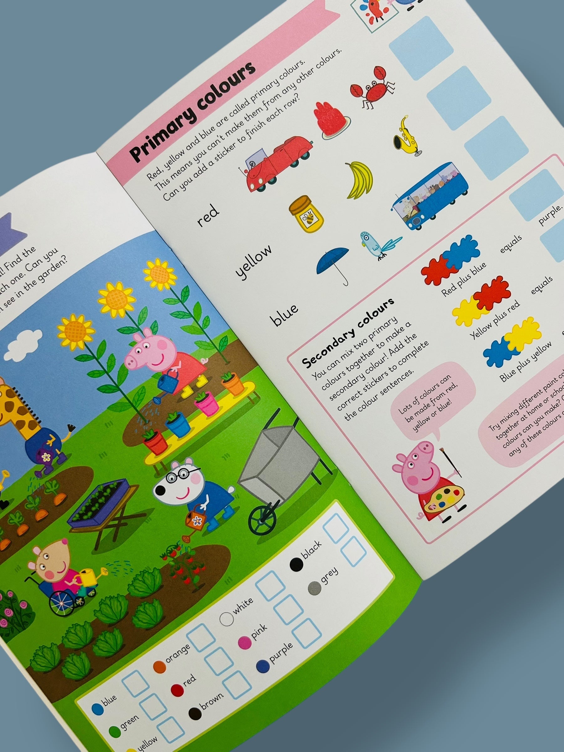Learn with Peppa: Colours, Shapes and Patterns-Sticker Activity Book