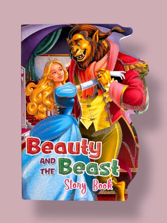 Beauty and the Beast Story Board Book for kids featuring the classic fairy tale with colourful illustrations and die-cut board book pages