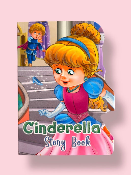 Cinderella Story Board Book for kids featuring the classic fairy tale with colourful illustrations and a die-cut board book design