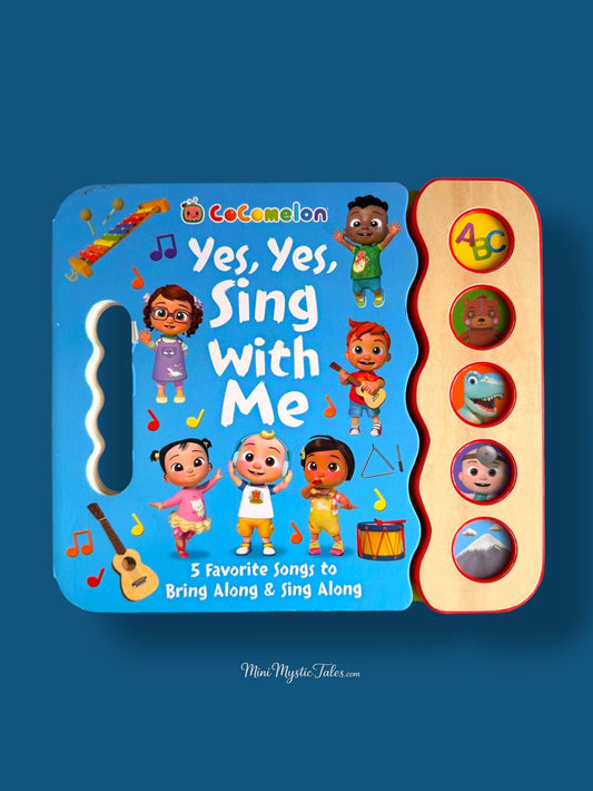 CoComelon Yes, Yes, Sing with Me interactive kids sound book with 5 favourite sing-along songs and sound buttons