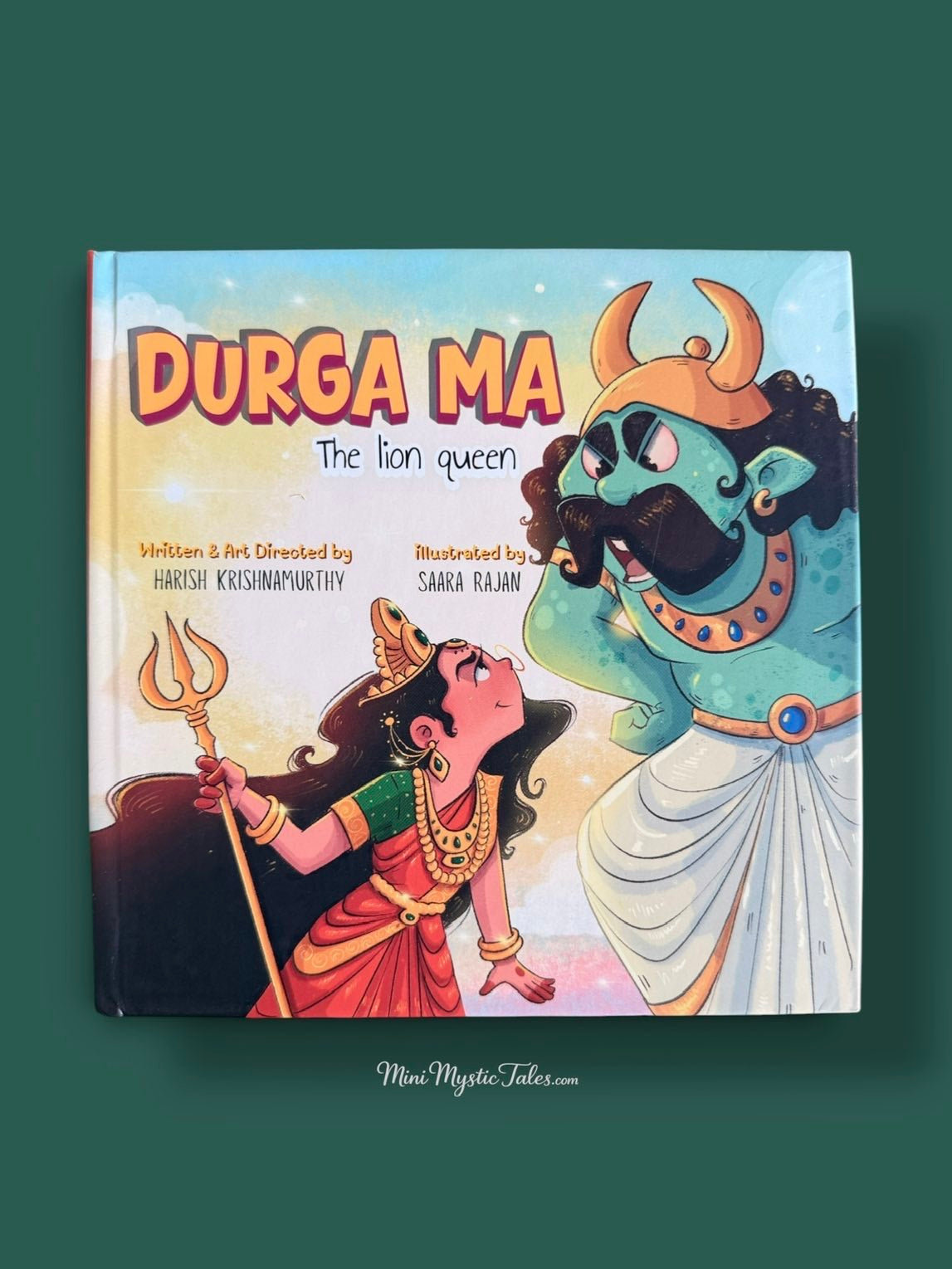 Durga Ma The Lion Queen illustrated children’s book introducing young readers to the courage and strength of Goddess Durga.