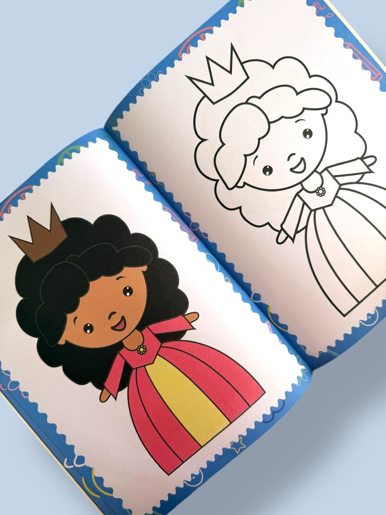 My First Princess Copy to Colour Book with fun princess colouring practice pages designed for preschool and early learning children