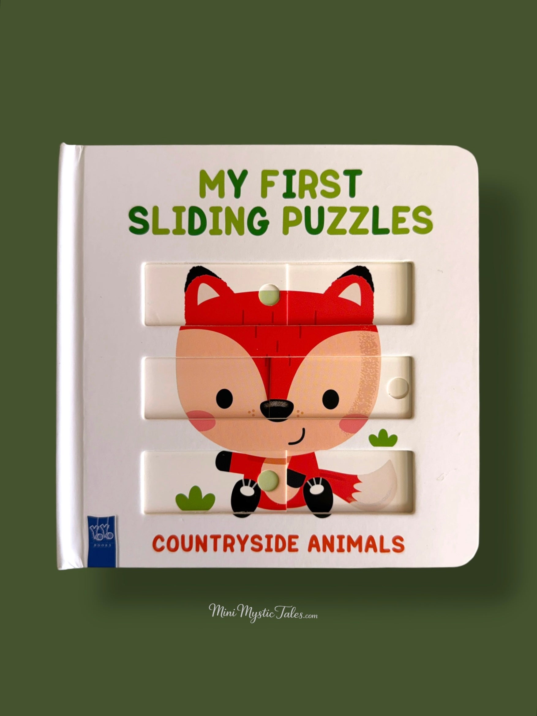 My First Sliding Puzzles Countryside Animals interactive board book for toddlers featuring sliding puzzle activities with countryside animals