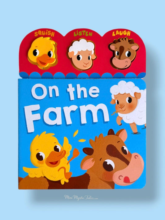 On the Farm kids sound book with interactive duck, sheep and cow sound buttons for toddlers