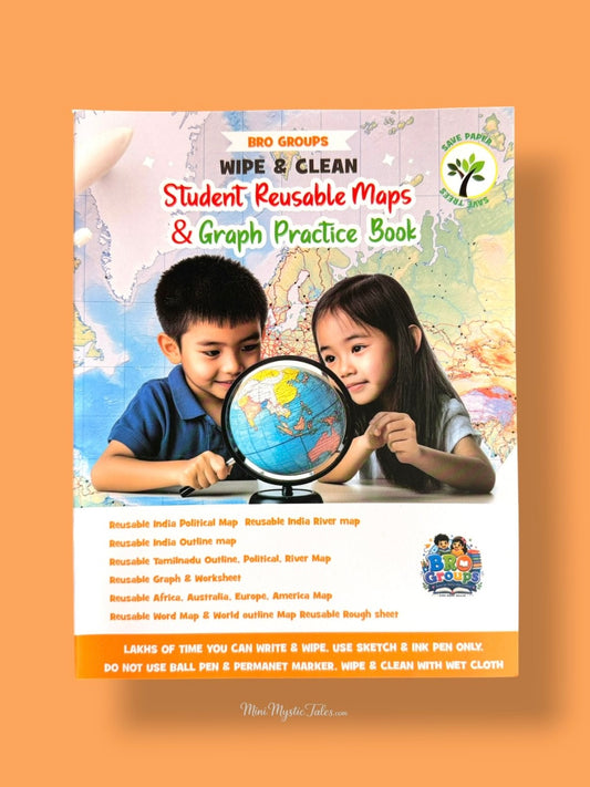 Wipe and Clean Student Reusable Maps and Graph Practice Book for school students with reusable map, graph and worksheet pages.