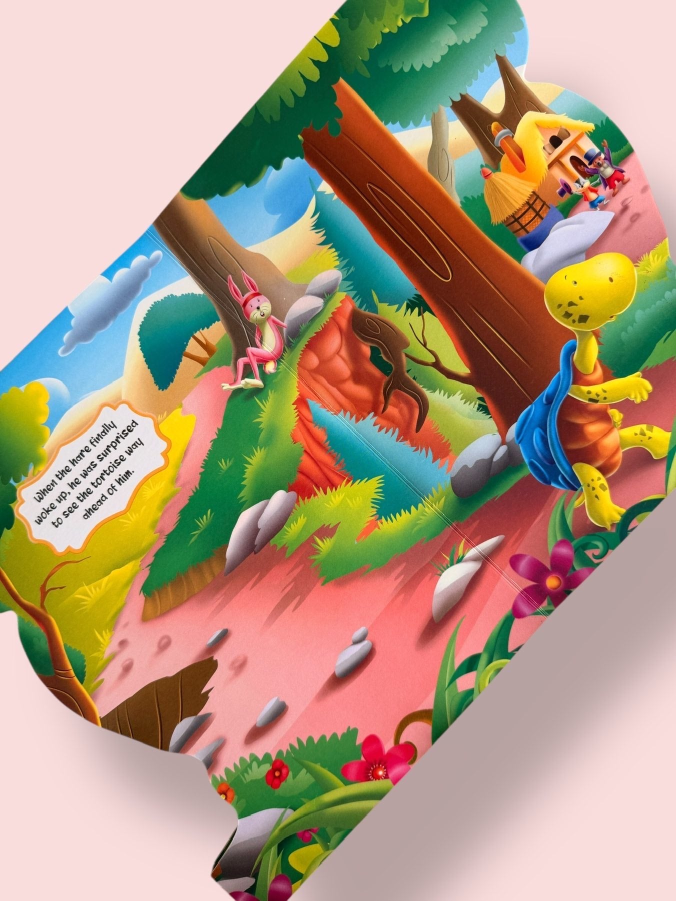 The Hare and the Tortoise Story Board Book teaching children perseverance, patience, determination, and the value of steady effort through a timeless classic