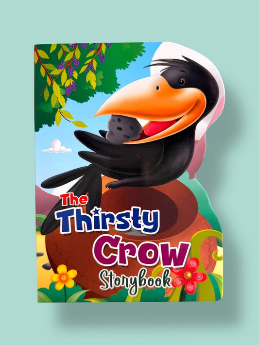 The Thirsty Crow Story Board Book for kids featuring the classic moral story with colourful illustrations and sturdy board pages