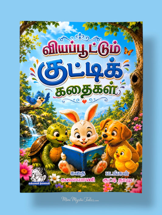 Viyappoottum Kutti Kadhaigal Tamil children’s story collection with animal characters reading together