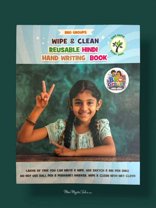 Wipe & Clean Reusable Hindi Handwriting Book for kids with reusable Hindi alphabet tracing and handwriting practice pages