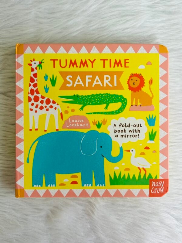 Tummy Time: Safari – Fold-Out Board Book for Babies