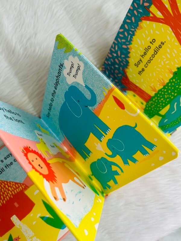 Tummy Time: Safari – Fold-Out Board Book for Babies - Image 2